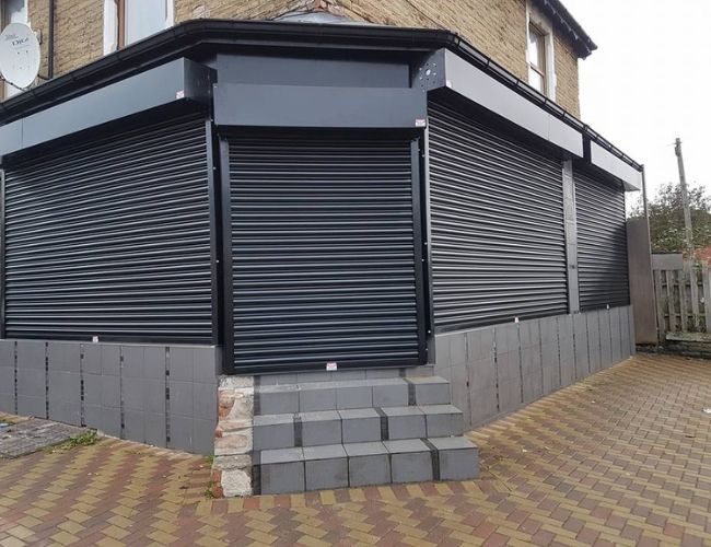 Roller Shutters UK installed on commercial shopfront for security